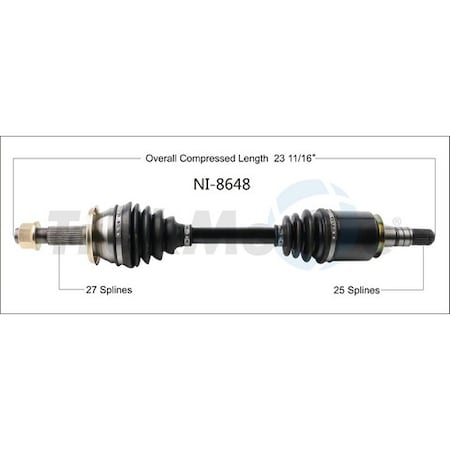 Surtrack Axle Cv Axle Shaft, Ni-8648 NI-8648